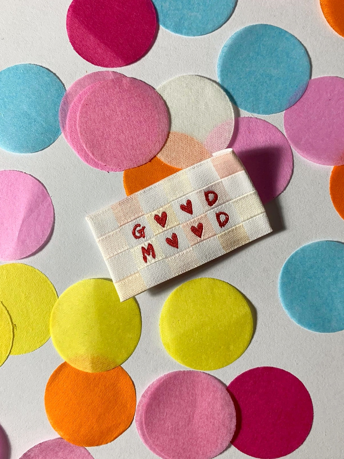 Etichetta ricamata Good Mood