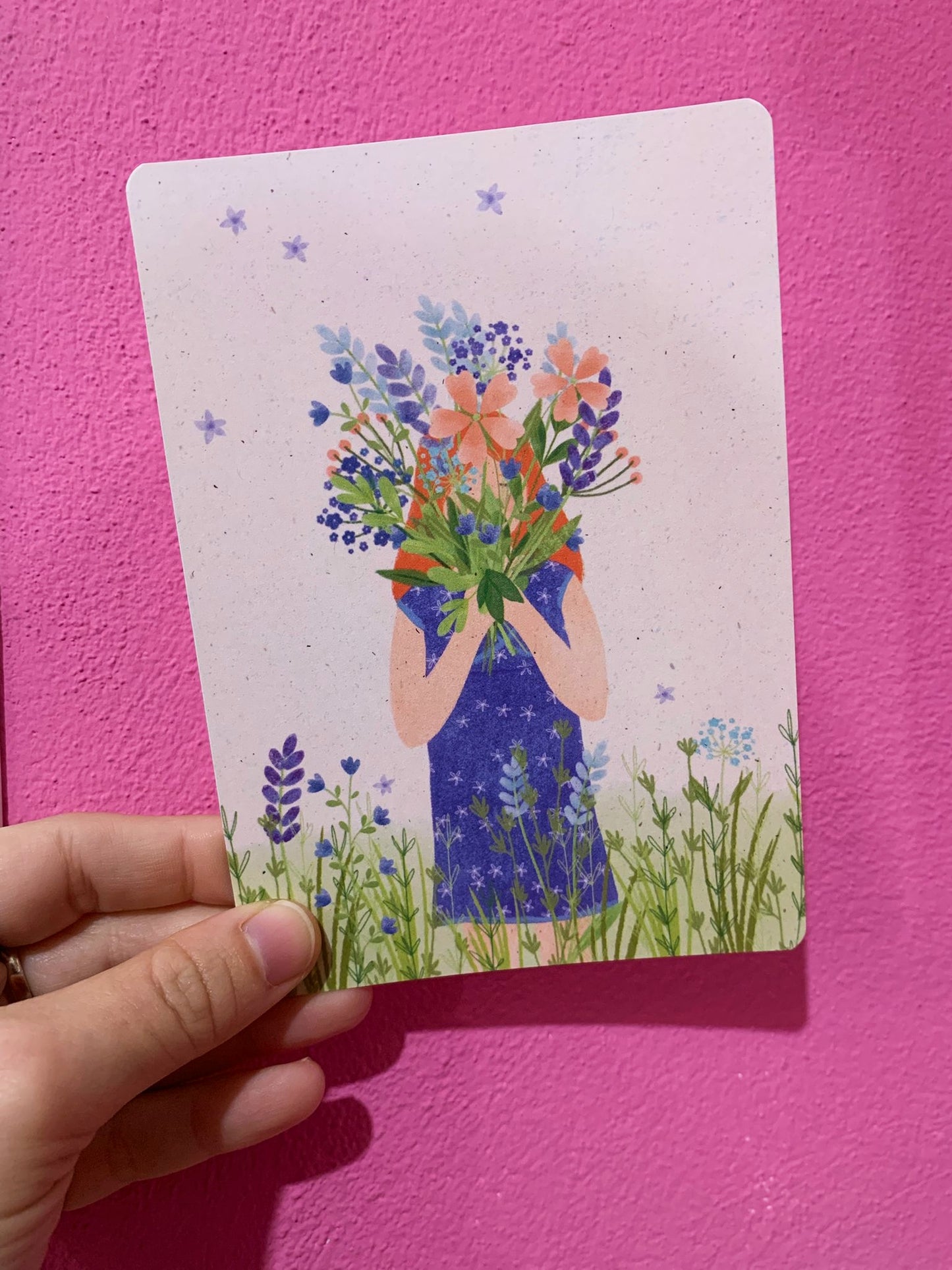 Cartolina Flower Girl
