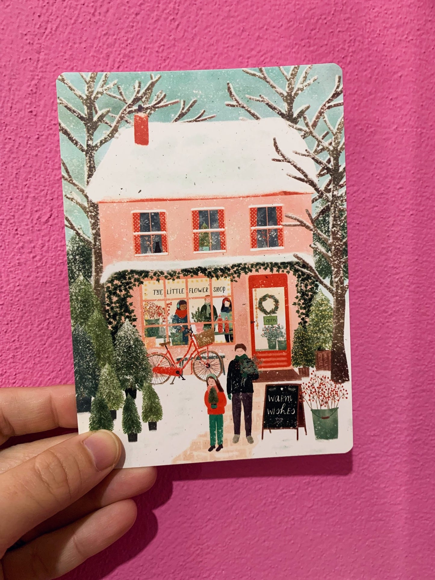 Cartolina The Little Flower Shop Natale