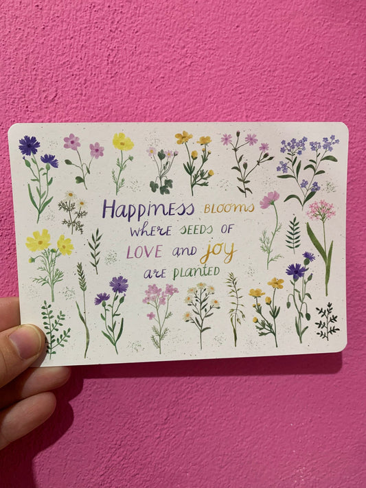 Cartolina Happiness Blooms