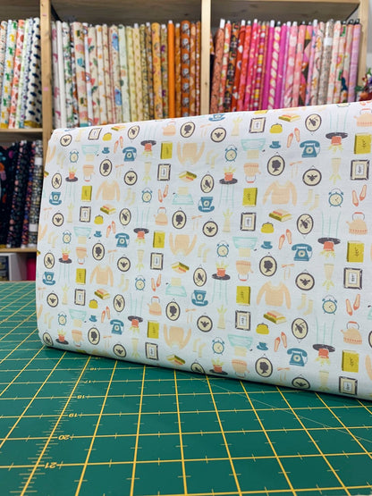 Cotone Americano Home Sweet Home White Domestic Delight