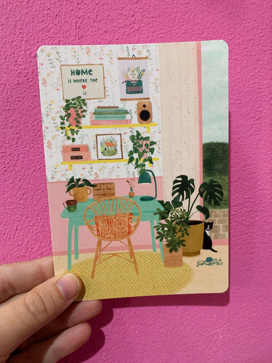 Cartolina Home Is Where The Heart Is