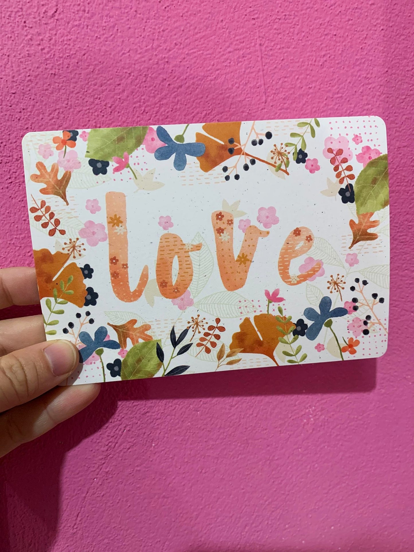 Cartolina Love Autunno