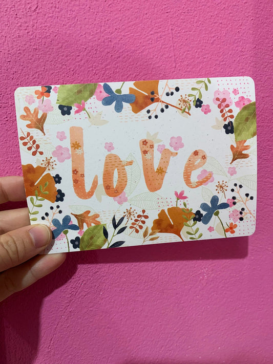 Cartolina Love Autunno