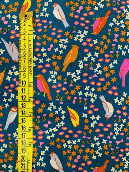 Cotone Americano Bird Is The Word Spark Birds - Uccellini & Micro Fiori
