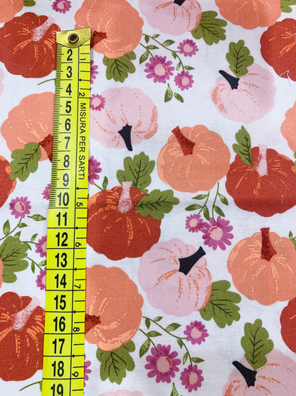 Cotone Americano Hey Boo Fall Pumpkin Patch - Giardino di Zucche