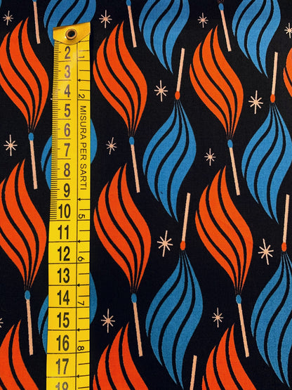 Cotone Americano Trinketry Novelty Flame Retro Black - Fiammiferi E Fiamme Vintage Nero