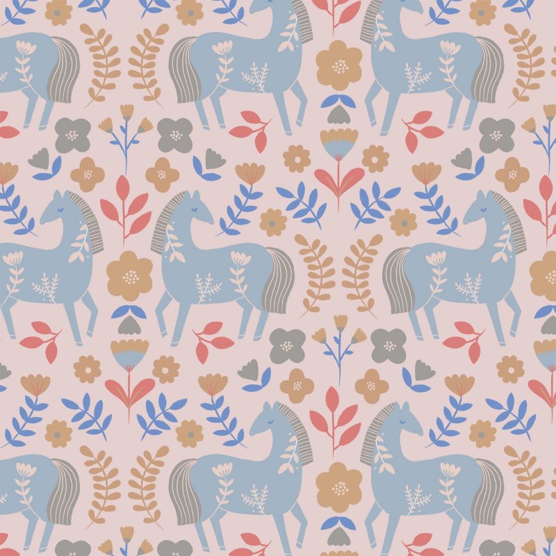 popelin-cotone-horses-countryside-katia-fabrics