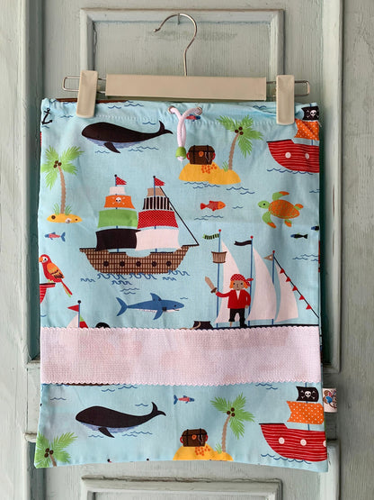 Sacchetta Pirati con Ricamo a Macchina Personalizzato