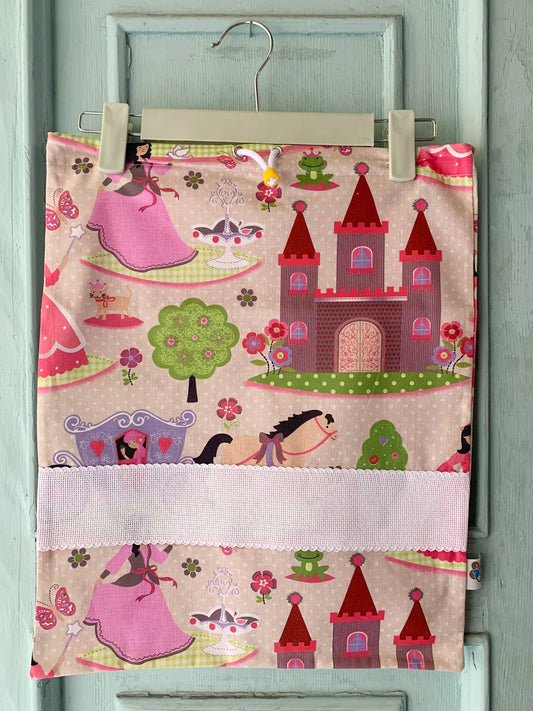 Sacchetta Principesse con Ricamo a Macchina Personalizzato