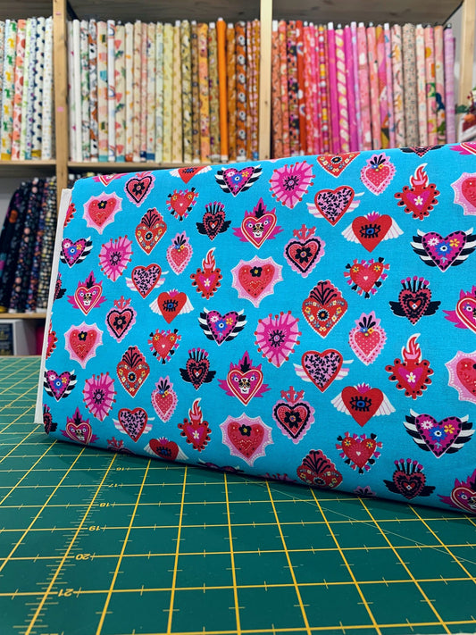 Cotone Americano Viva La Vida Sacred Hearts