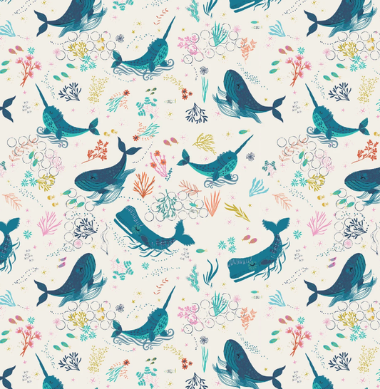 Cotone Americano Sirens Seas Ocean Song