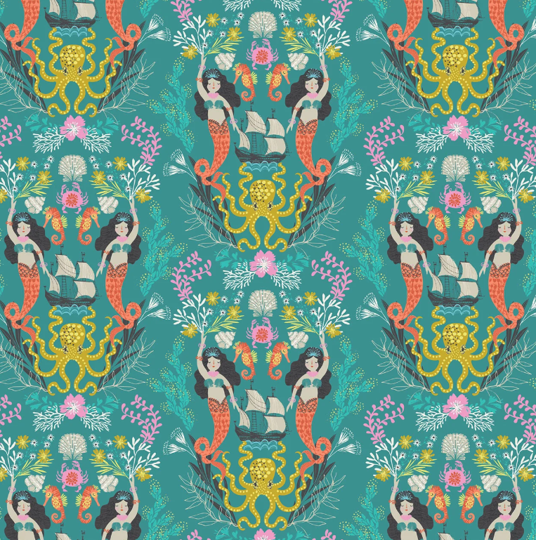 Cotone Americano Sirens Seas Pearl & Tide