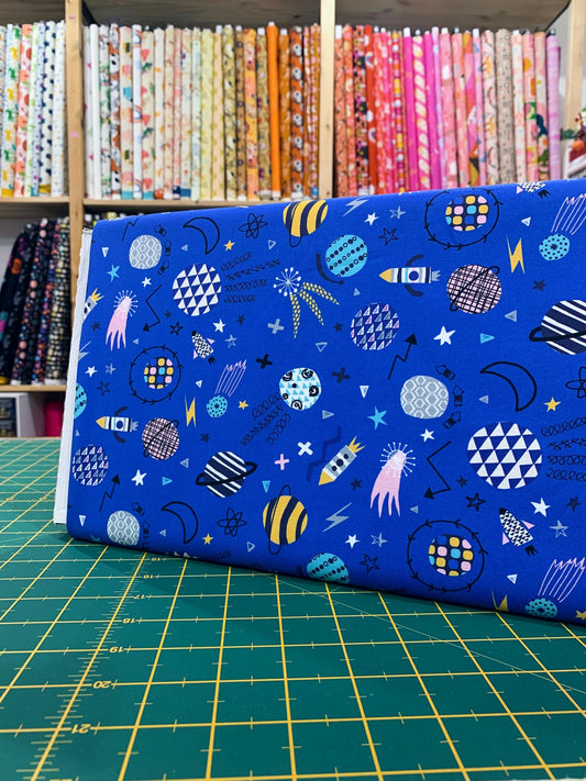 Cotone Americano Blast Off Space