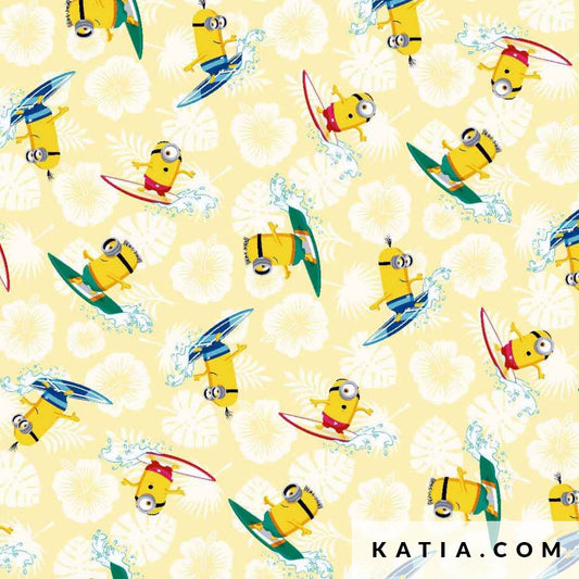 Promo Scampolo Popelin Minions 150 x 150 cm