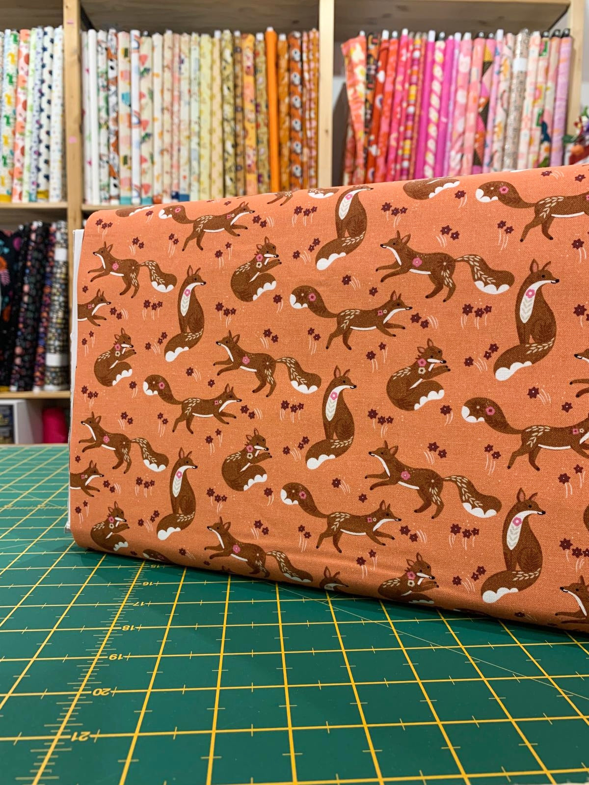 Cotone Americano Wild Folk Adorable Foxes