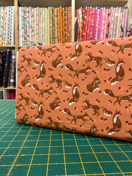 Cotone Americano Wild Folk Adorable Foxes