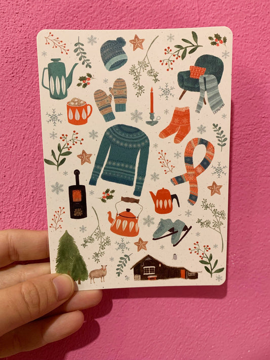 Cartolina Winter Pattern