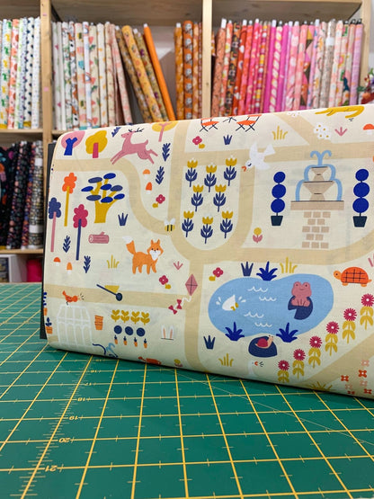 Cotone Americano Woodland Park Parchment Garden Map